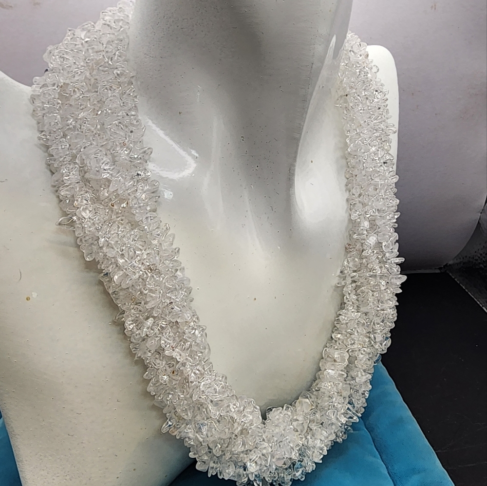 Kenneth Jay Lane Quartz Bead Torsade Necklace